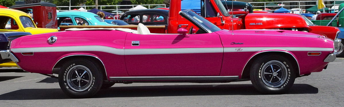 Nissan Micra Pink Convertible. R/T Convertible in panther