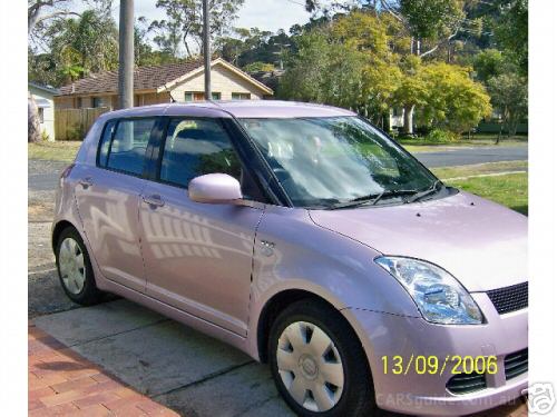 2005 Suzuki Swift. Purple/pink Suzuki Swift 2005